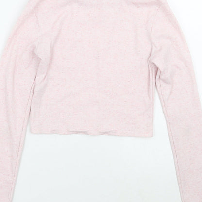 Graffic Womens Pink   Pullover Jumper Size M