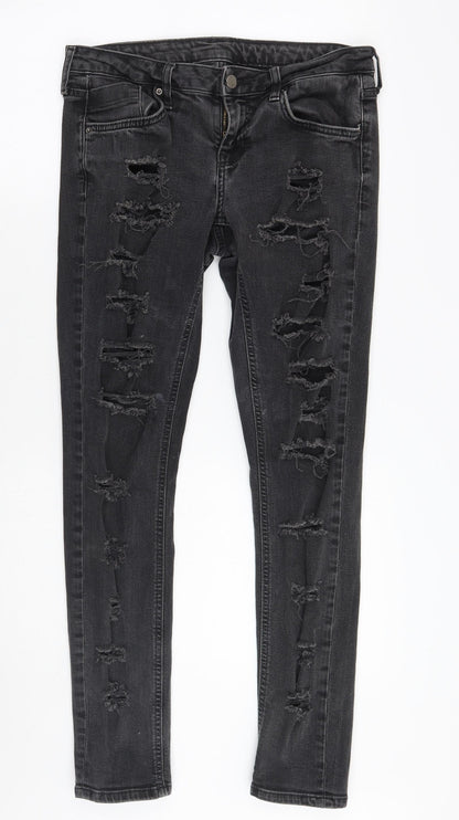 Denim co Womens Black   Skinny Jeans Size 12 L28 in