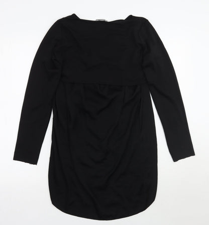 Womens UK Size 8 Zara Black Basic Blouse