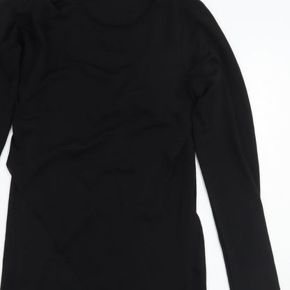 Womens UK Size 8 Zara Black Basic Blouse