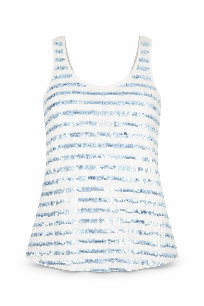 Womens UK Size L Mango White Basic Tank