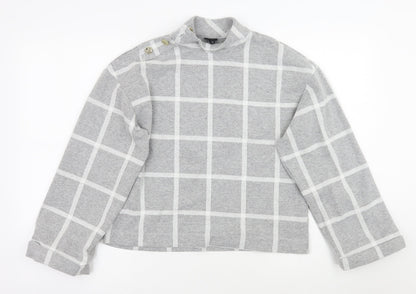 Womens UK Size 10 River Island Grey Pullover Jumper