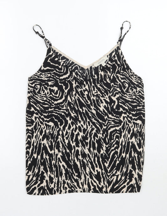 Womens UK Size 8 Oasis Beige Basic Tank