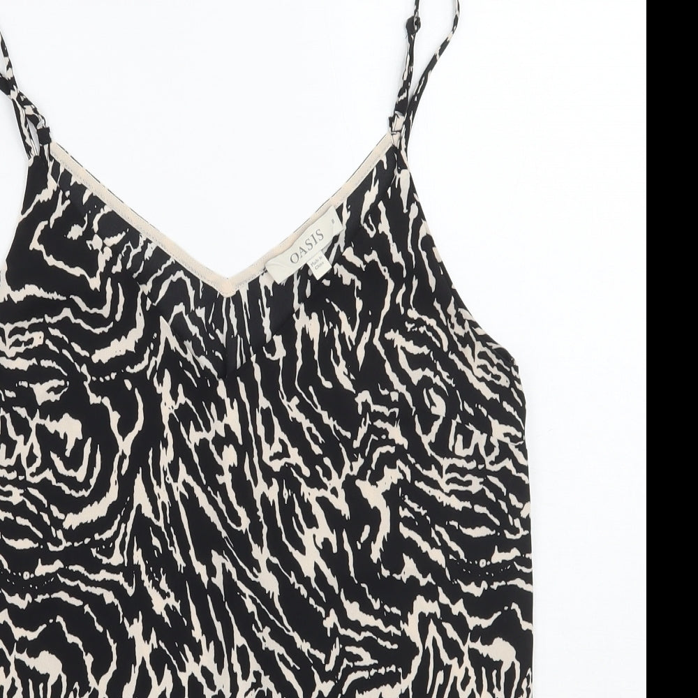 Womens UK Size 8 Oasis Beige Basic Tank