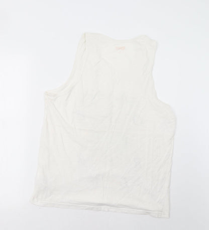 Womens UK Size L Matalan White Basic Tank