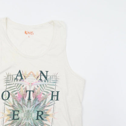 Womens UK Size L Matalan White Basic Tank