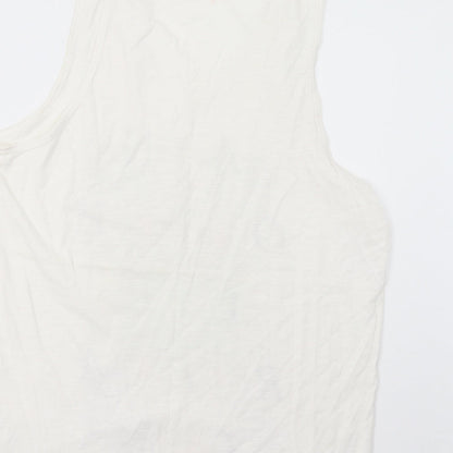 Womens UK Size L Matalan White Basic Tank