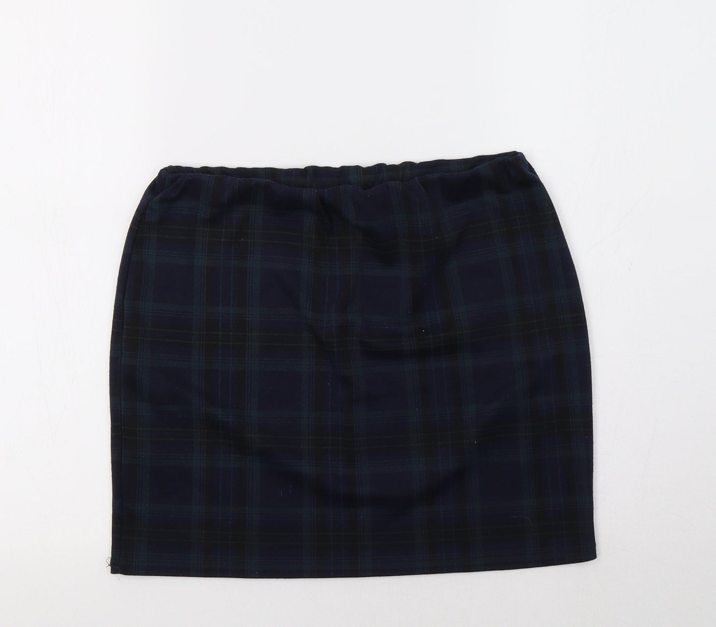 New Look Womens Blue Check  Maxi Skirt Size 14