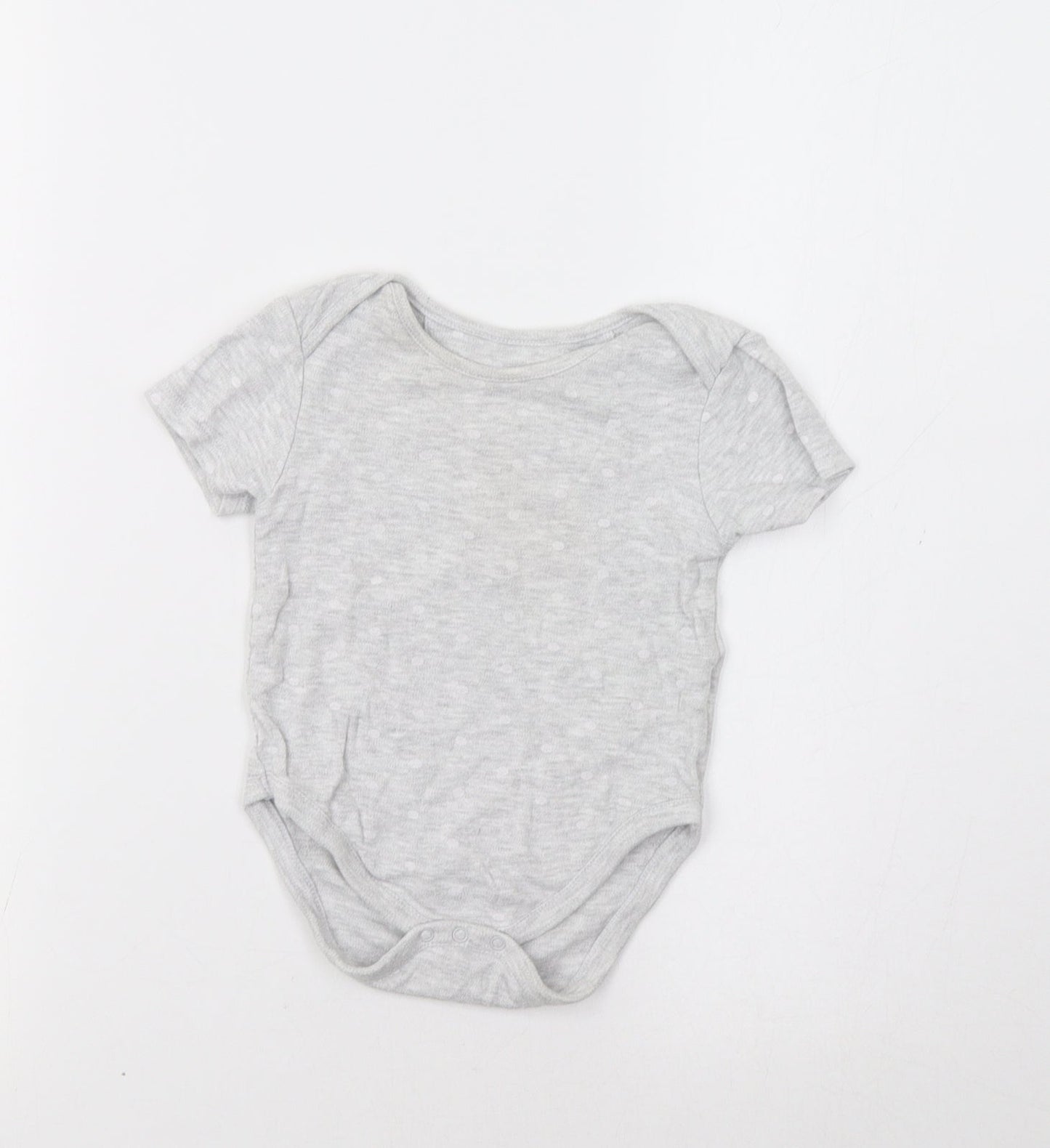 Very Baby Grey Polka Dot  Romper One-Piece Size 9-12 Months