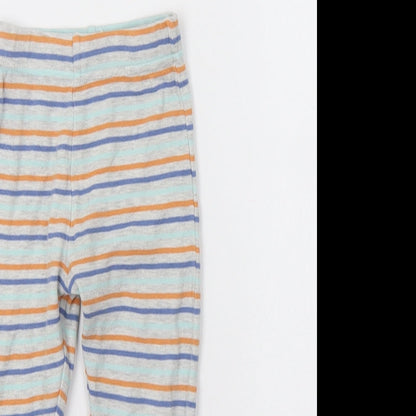 Very Baby Grey Striped   Pyjama Pants Size 12-18 Months