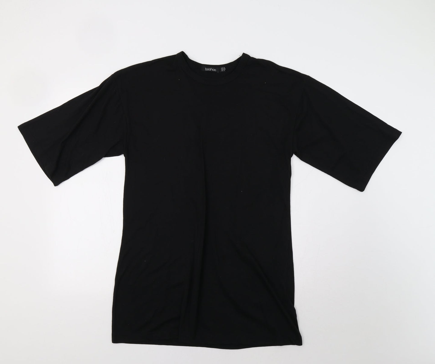 Boohoo Womens Black   T-Shirt Dress  Size 8