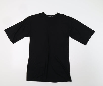 Boohoo Womens Black   T-Shirt Dress  Size 8
