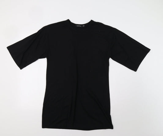 Boohoo Womens Black   T-Shirt Dress  Size 8