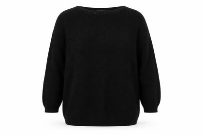 Front view of Kapalua women’s black jumper, size L