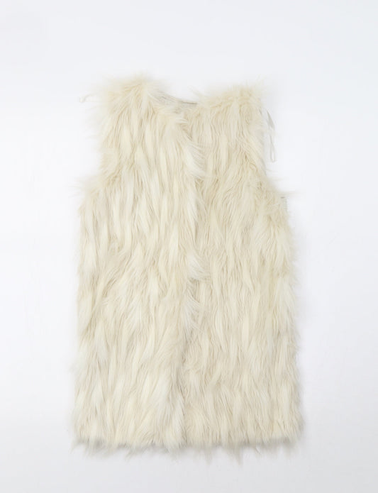 Womens UK Size 6 Amisu Ivory Overcoat