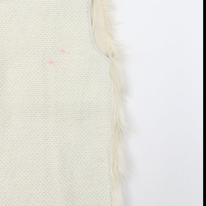 Womens UK Size 6 Amisu Ivory Overcoat