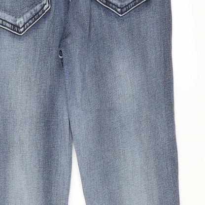Womens UK Size 12 WAVEN Regular Fit Skinny Blue Jeans