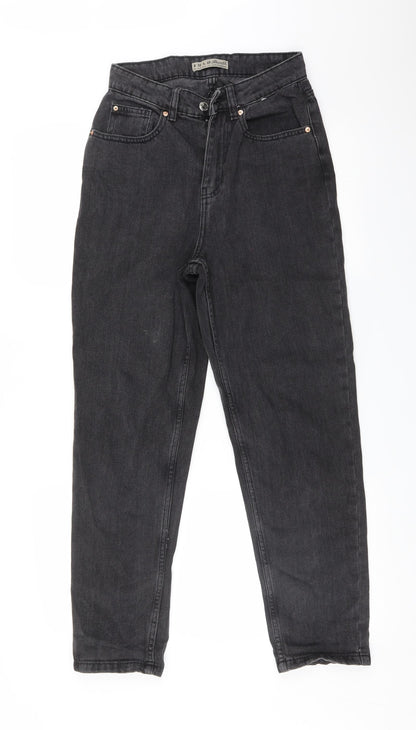 DENIM CO Womens Black   Mom Jeans Size 8 L28 in