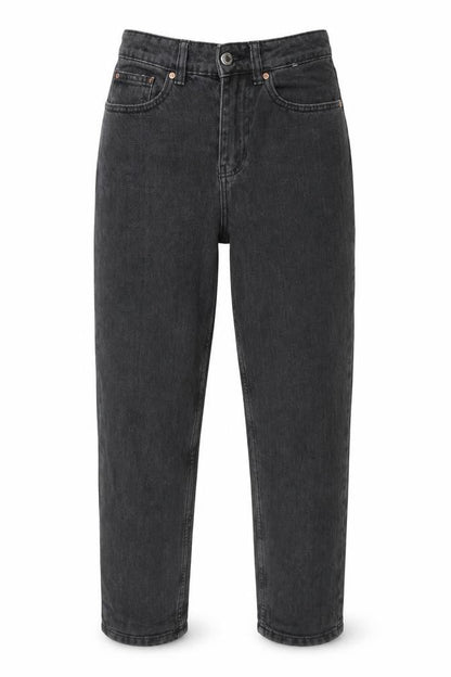 Womens UK Size 8 DENIM CO Regular Fit Mom Black Jeans