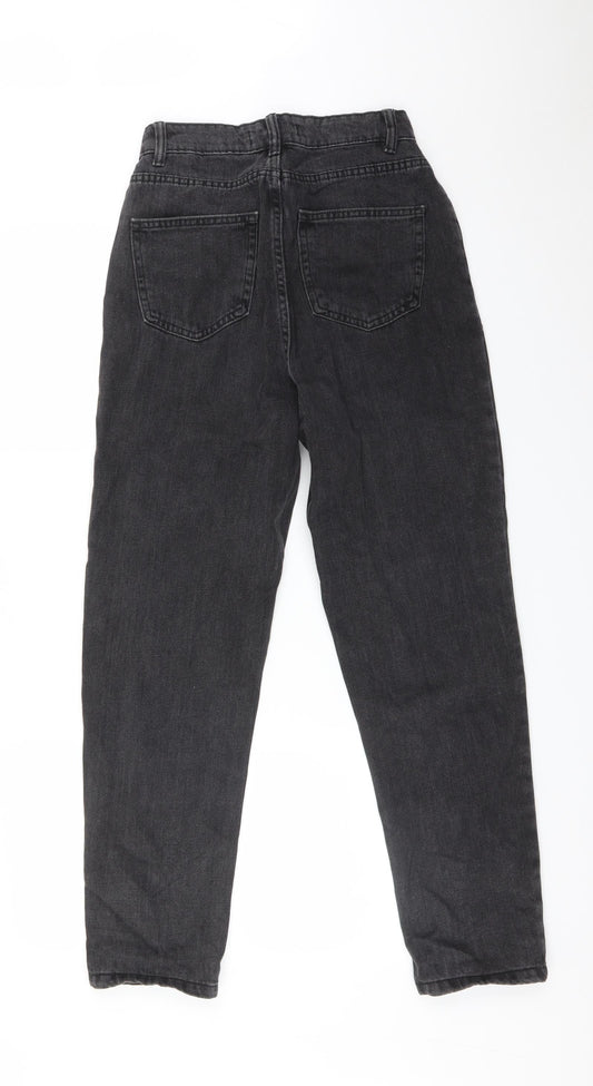 DENIM CO Womens Black   Mom Jeans Size 8 L28 in