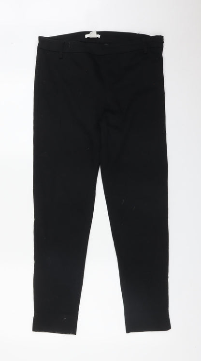 Womens UK Size 10 H&M Regular Fit  Black Trousers