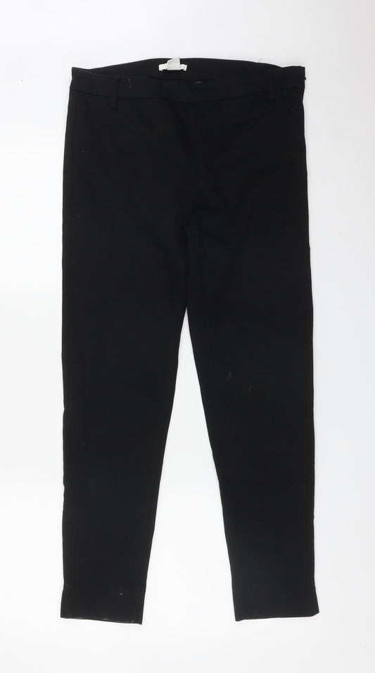 Womens UK Size 10 H&M Regular Fit  Black Trousers