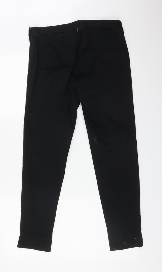 Womens UK Size 10 H&M Regular Fit  Black Trousers