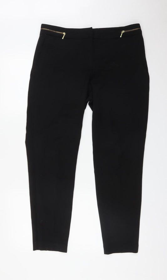 Womens UK Size 12 H&M Regular Fit  Black Trousers