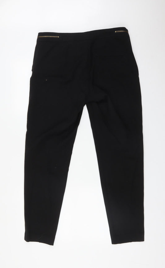 Womens UK Size 12 H&M Regular Fit  Black Trousers