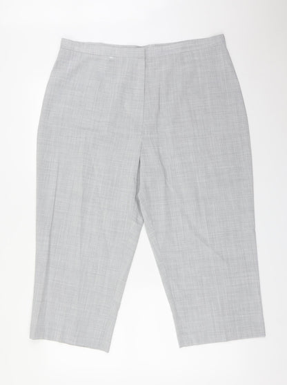 Womens UK Size 20 Preworn Regular Fit  Grey Trousers