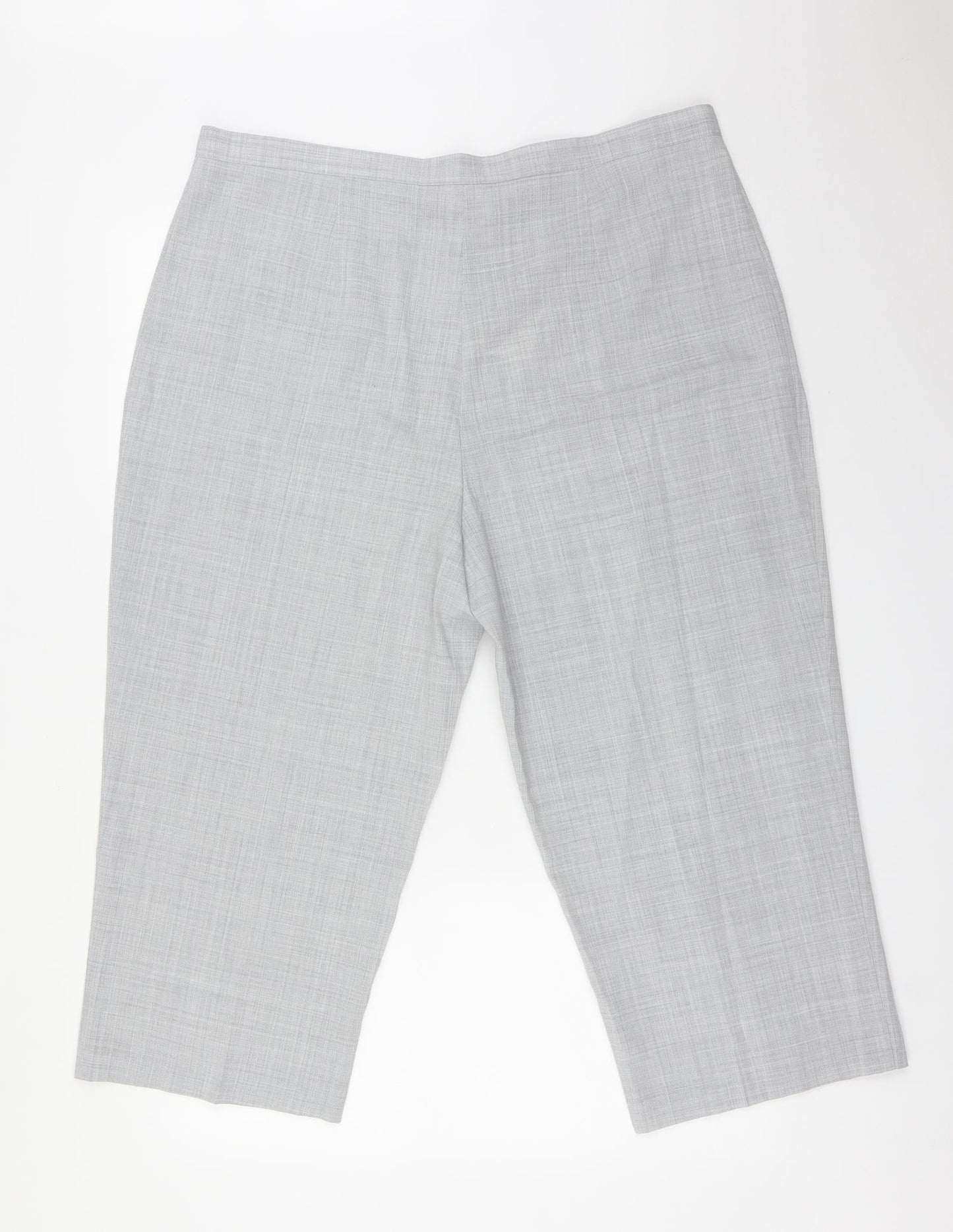 Womens UK Size 20 Preworn Regular Fit  Grey Trousers