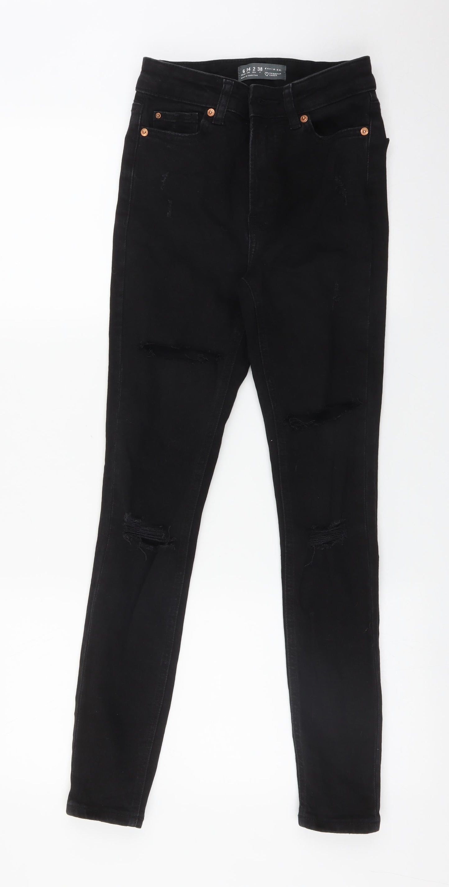 DENIM CO Womens Black   Skinny Jeans Size 6 L28 in