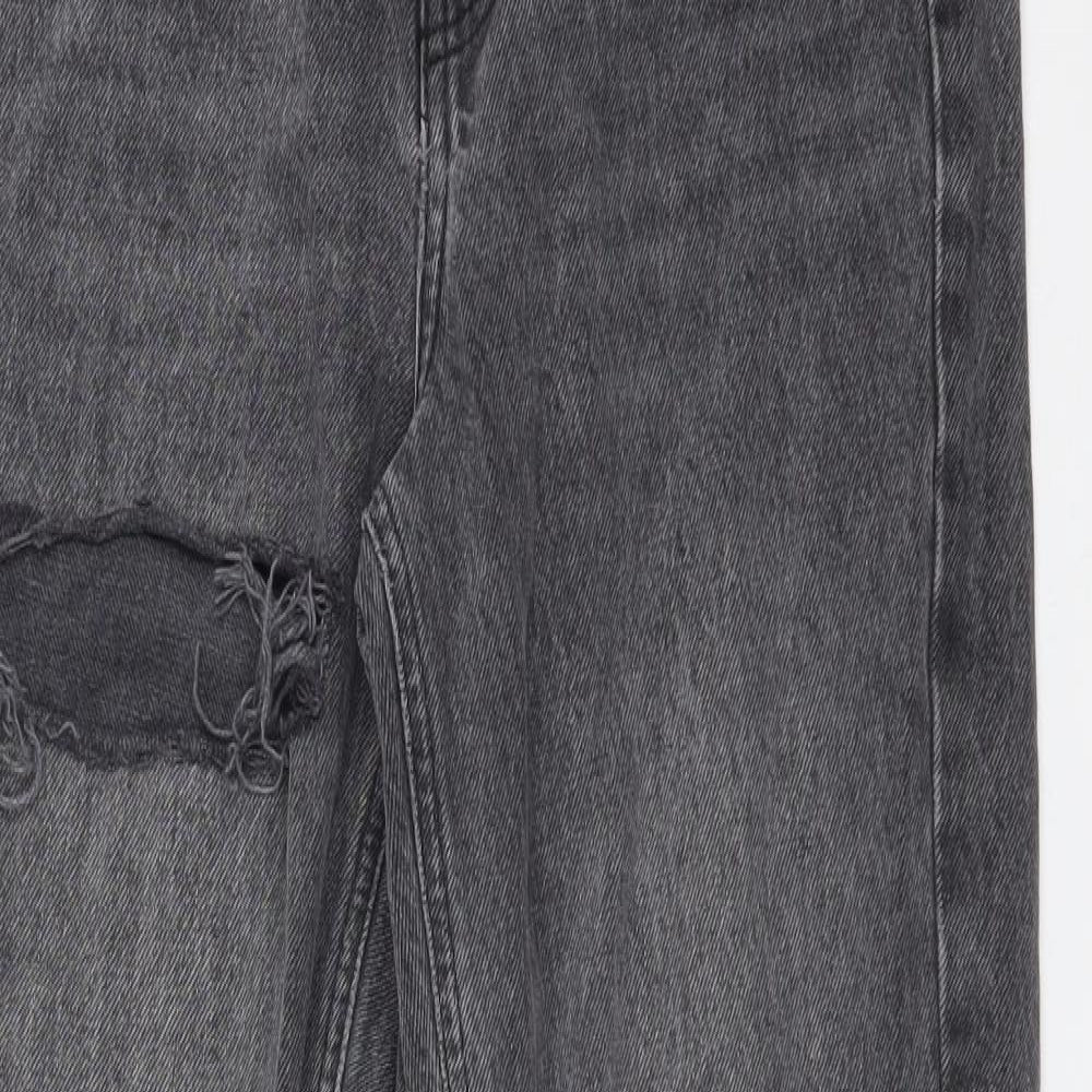 Topshop Womens Grey   Mom Jeans Size 26 L36 in