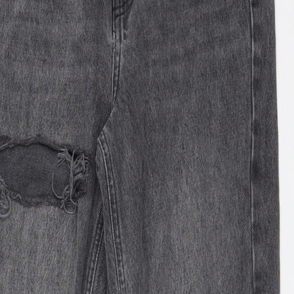 Topshop Womens Grey   Mom Jeans Size 26 L36 in