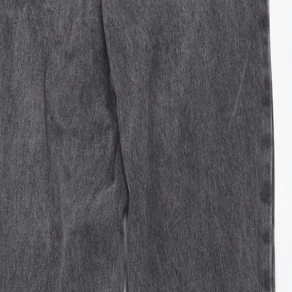 Topshop Womens Grey   Mom Jeans Size 26 L36 in