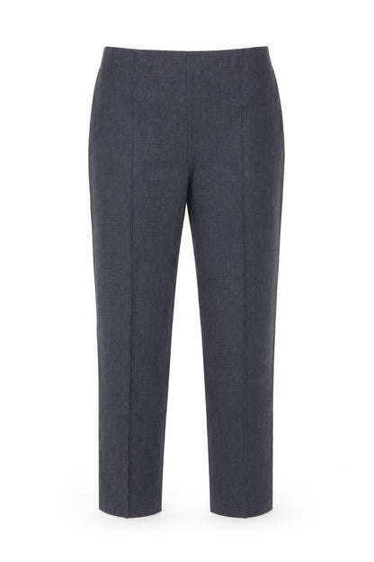 Front view of Autonomy women’s blue trousers, size UK 14, 27-inch leg