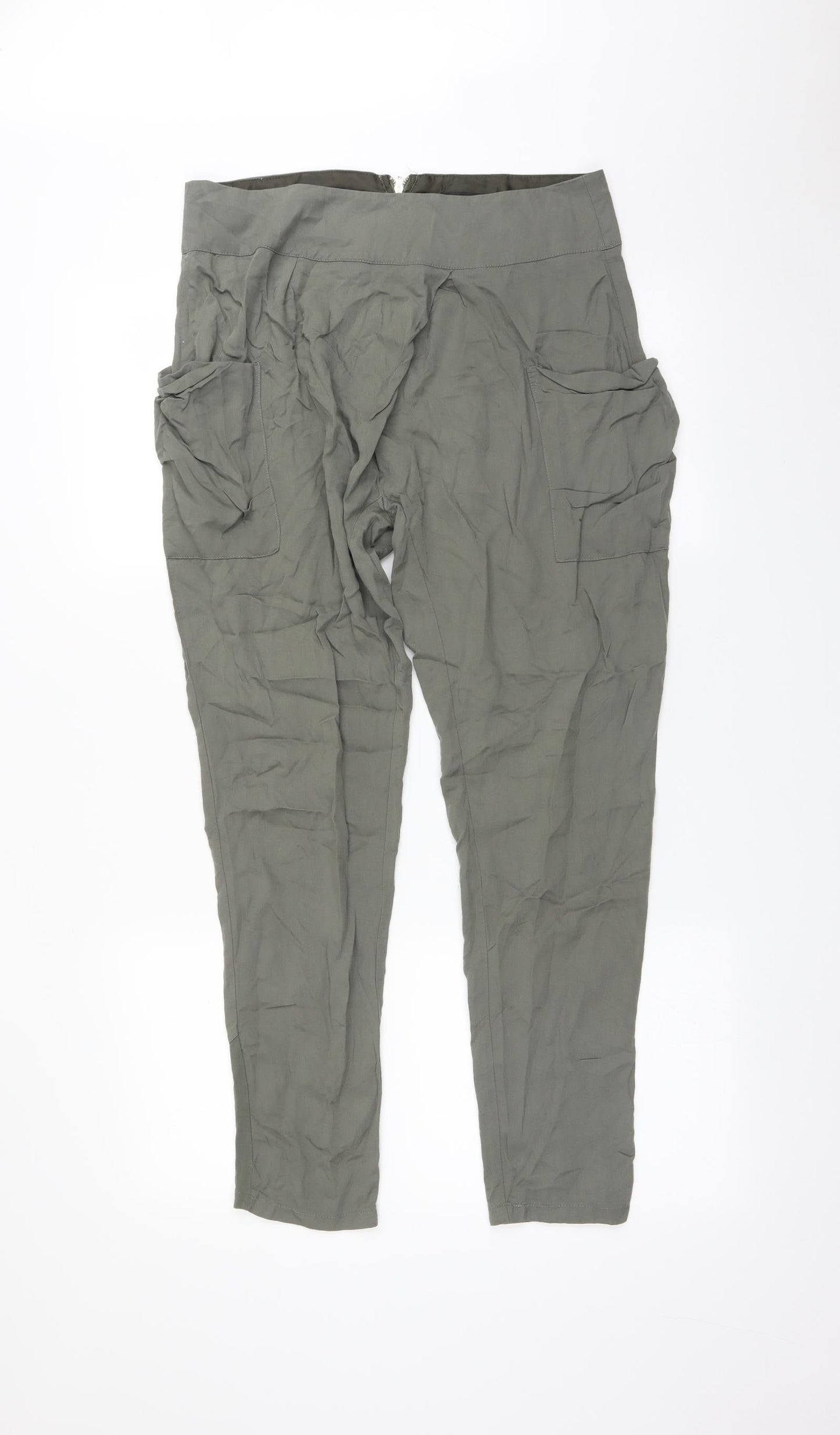 Womens UK Size 10 Papaya Regular Fit  Green Trousers
