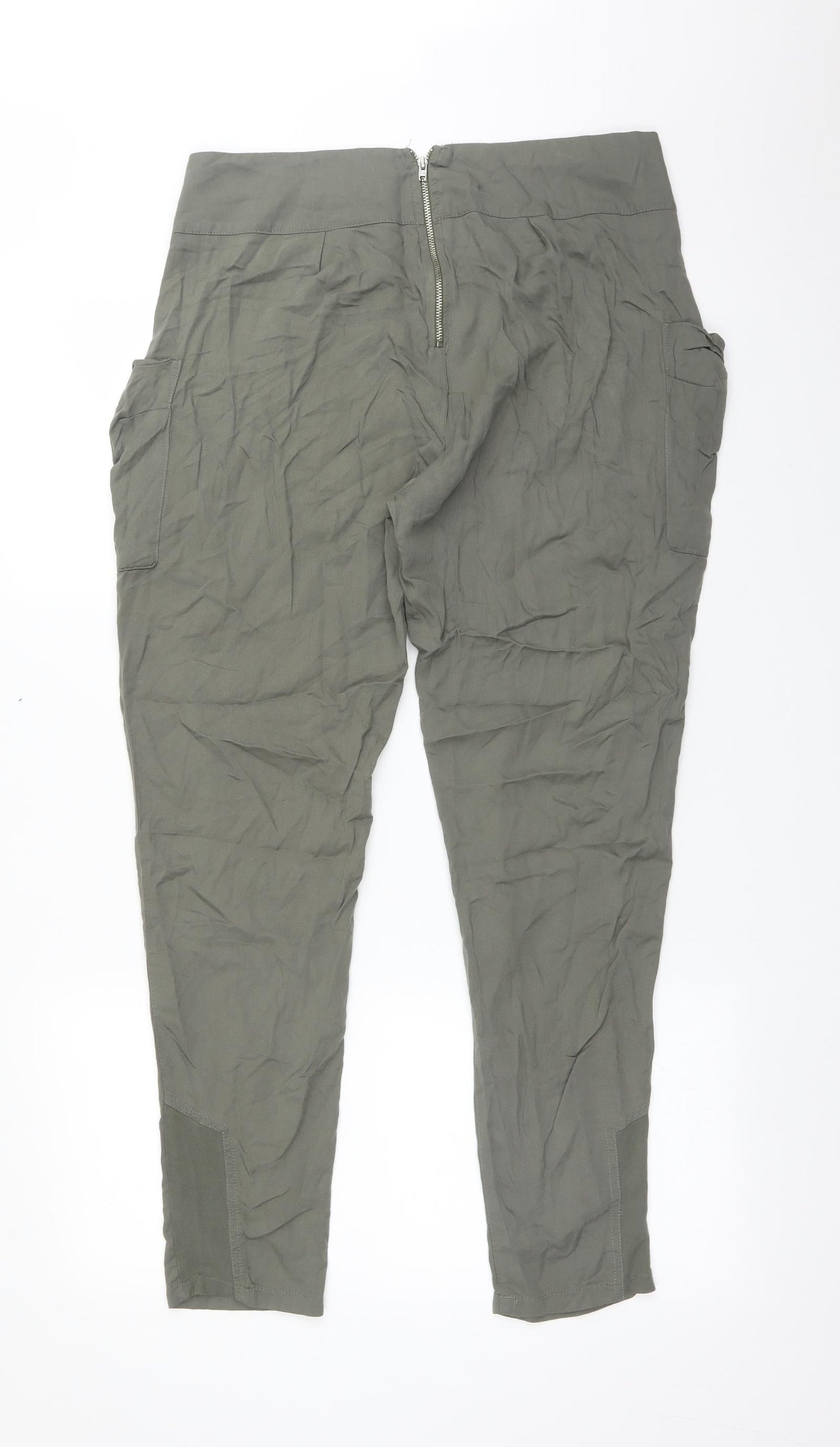 Womens UK Size 10 Papaya Regular Fit  Green Trousers