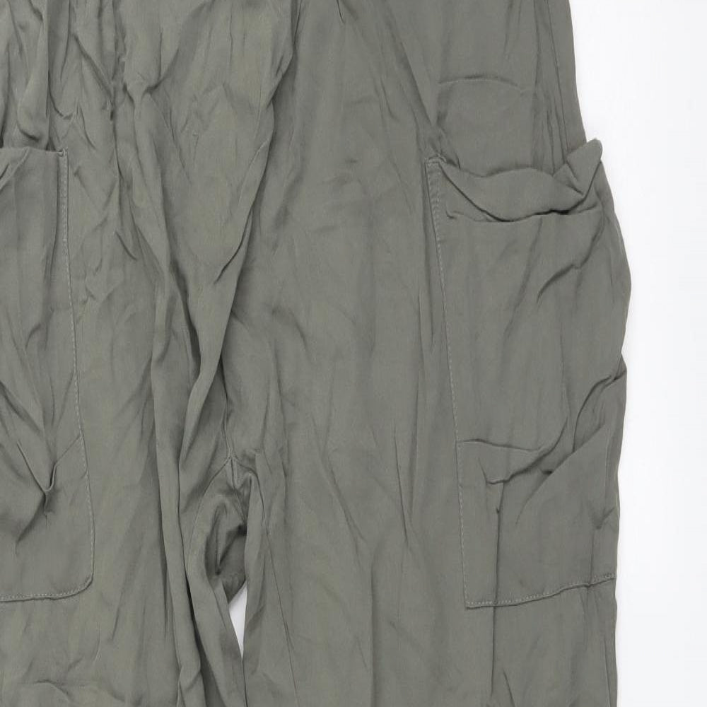 Womens UK Size 10 Papaya Regular Fit  Green Trousers