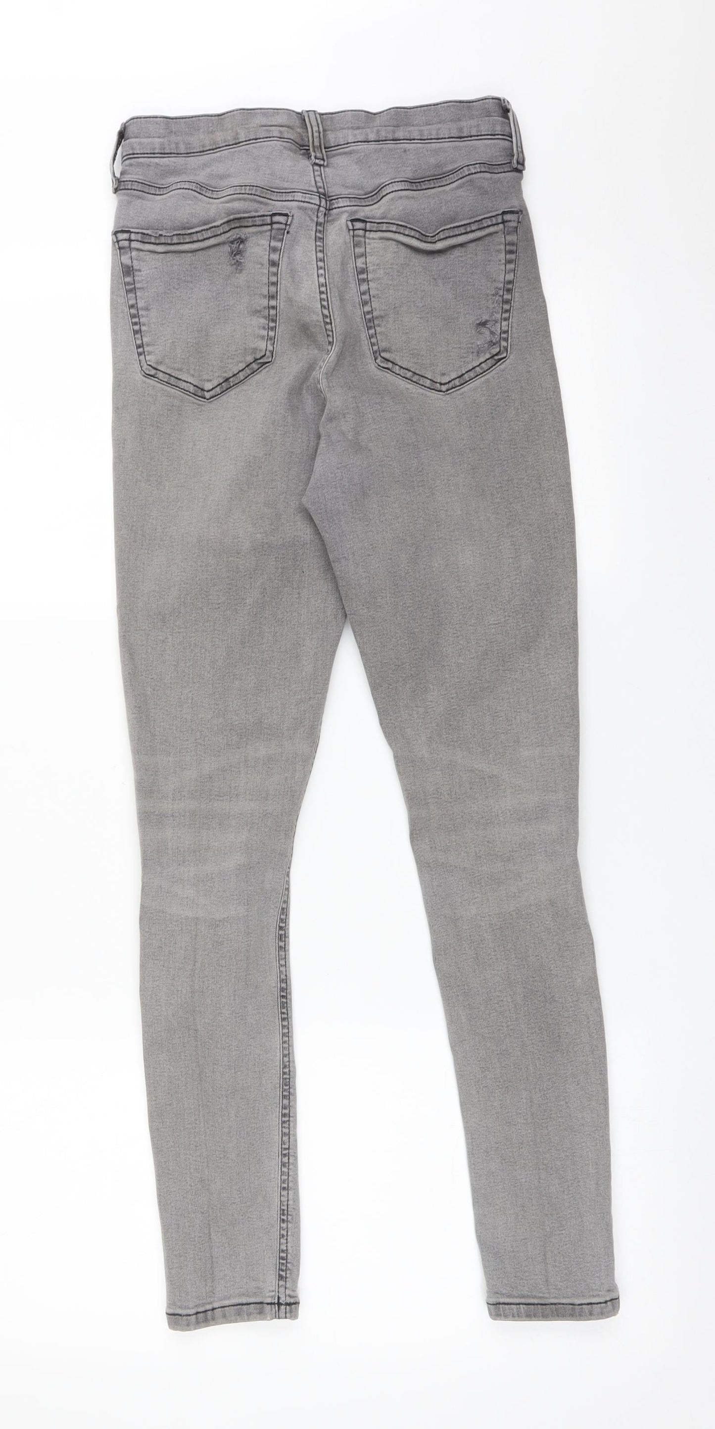 Topshop Womens Grey   Skinny Jeans Size 26 L32 in