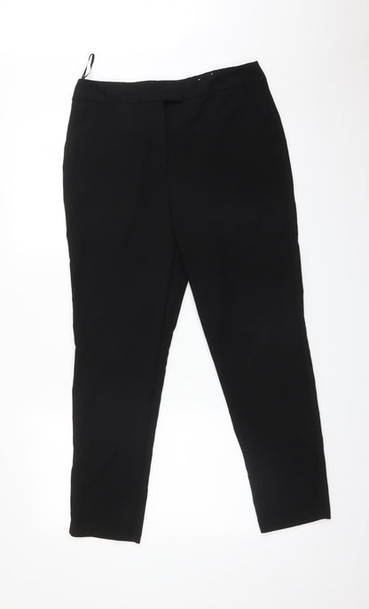 F&F Womens Black   Trousers  Size 10 L27 in