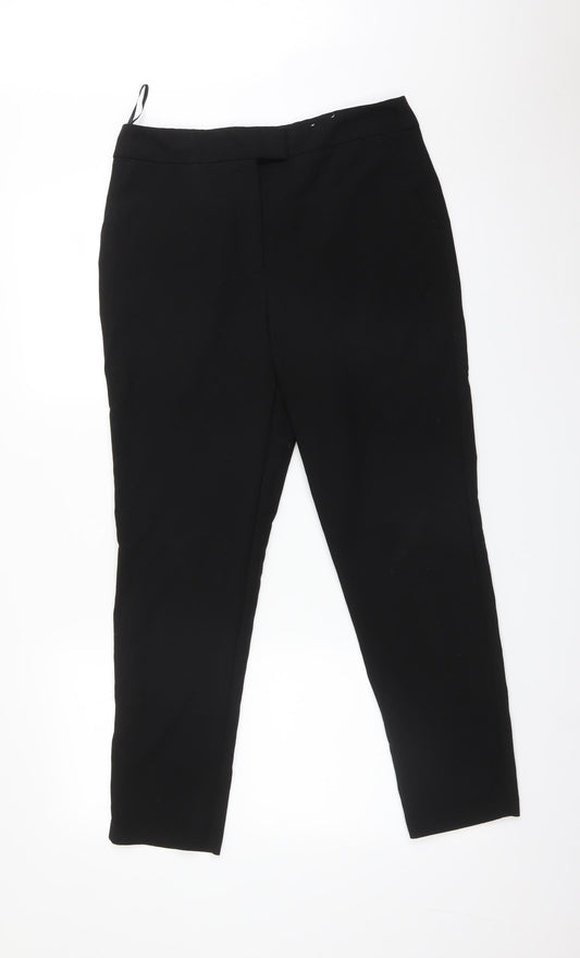 F&F Womens Black   Trousers  Size 10 L27 in