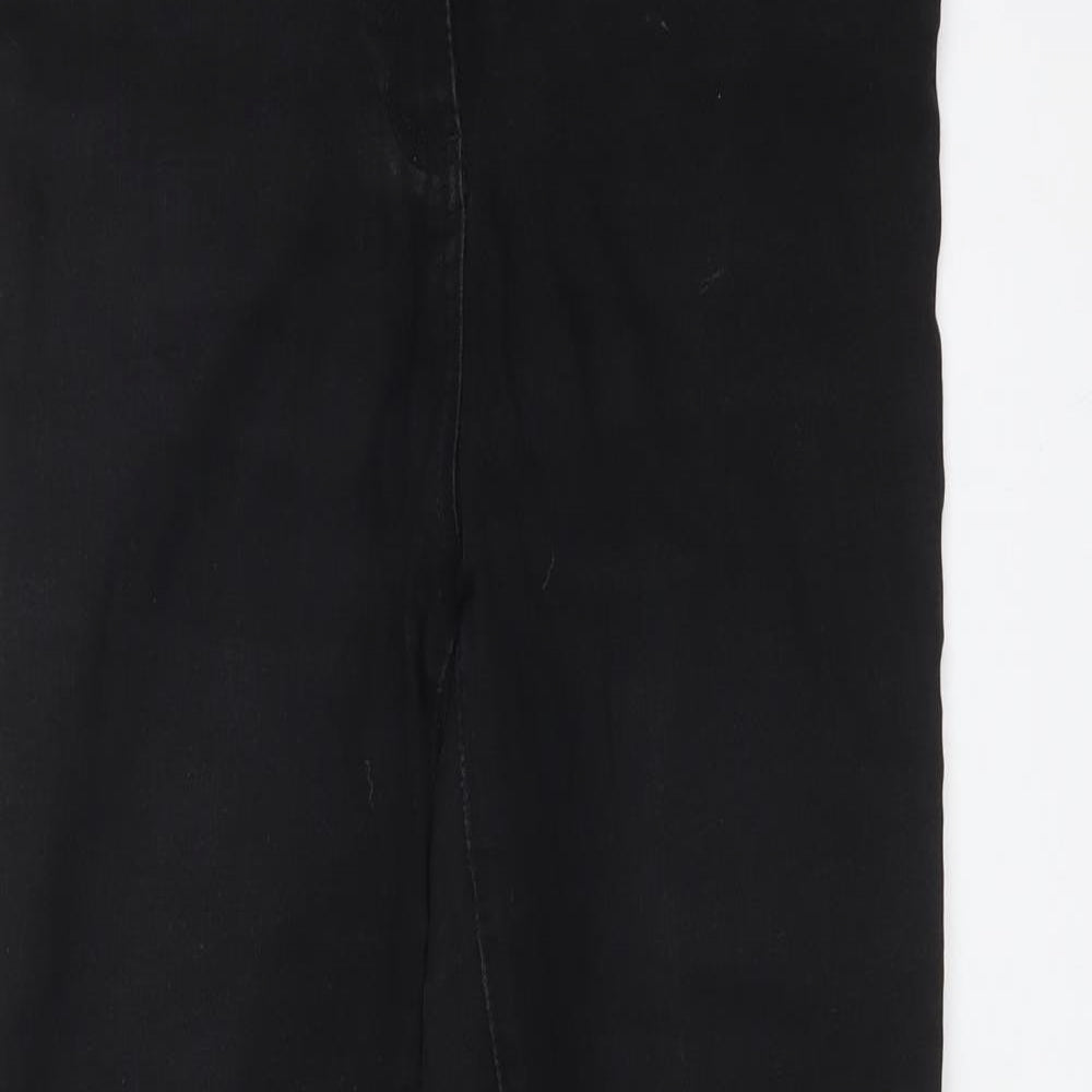 Womens UK Size 12 Papaya Regular Fit Jegging Black Jeans