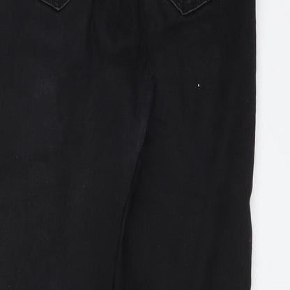 Womens UK Size 12 Papaya Regular Fit Jegging Black Jeans