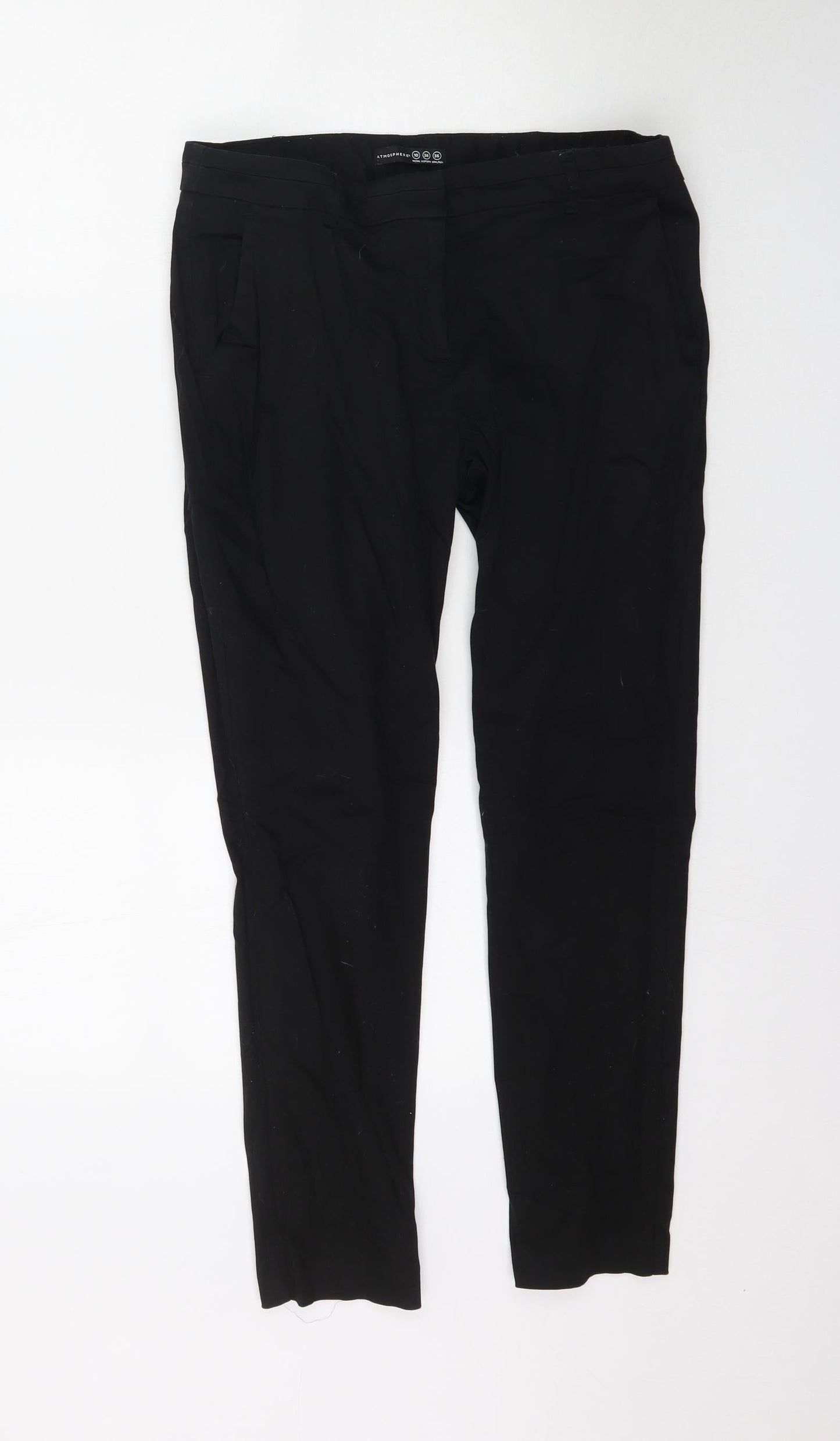 Womens UK Size 10 Atmosphere Regular Fit  Black Trousers