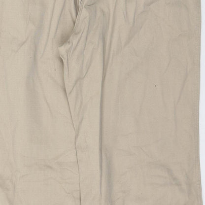 Womens UK Size 14 For Women Regular Fit  Beige Trousers