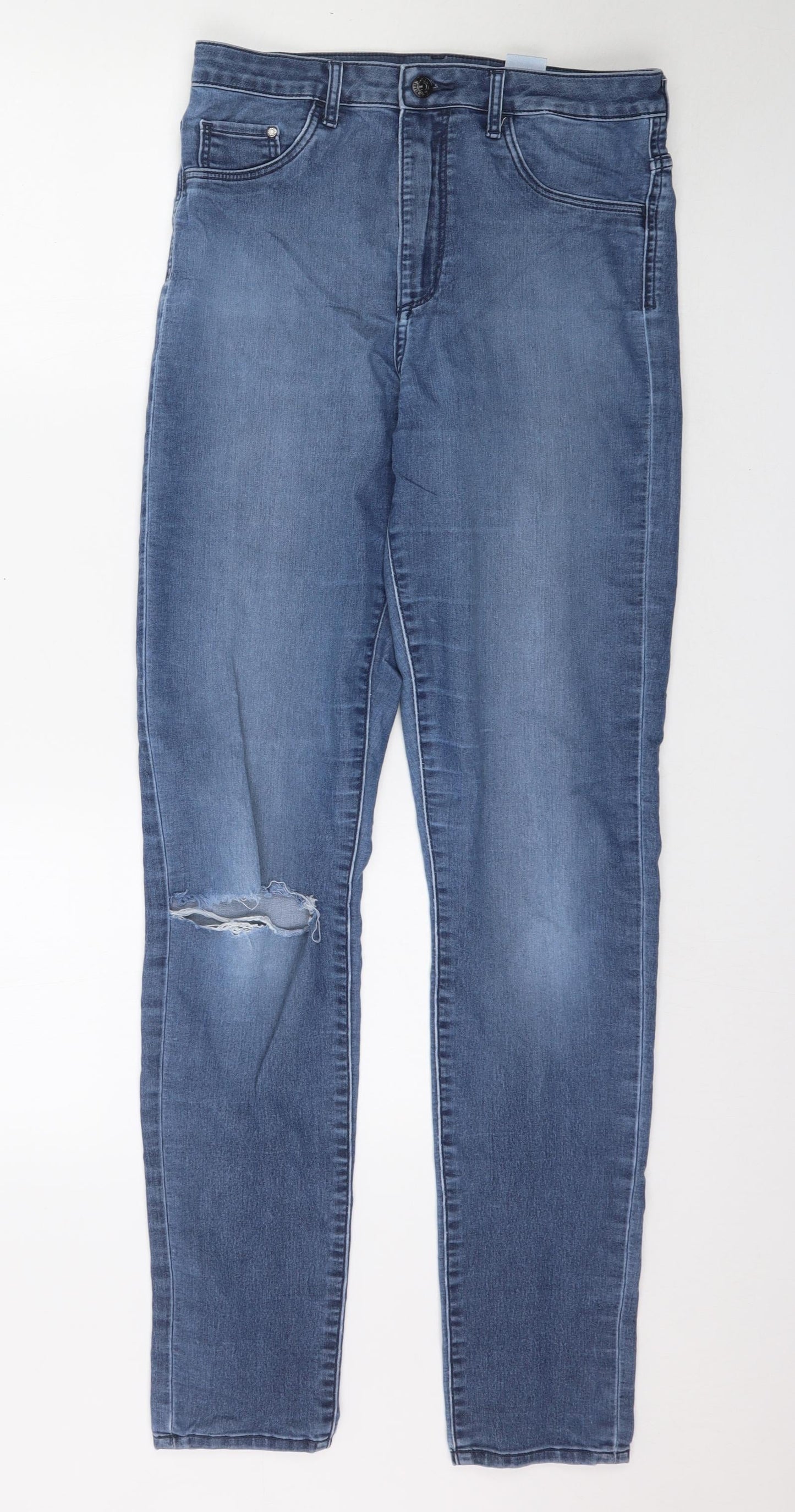 &Denim Womens Blue  Denim Skinny Jeans Size 31 L32 in