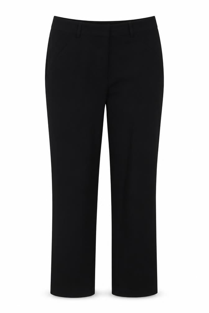 Front view of Papaya women’s black trousers, size UK 8, 29-inch leg