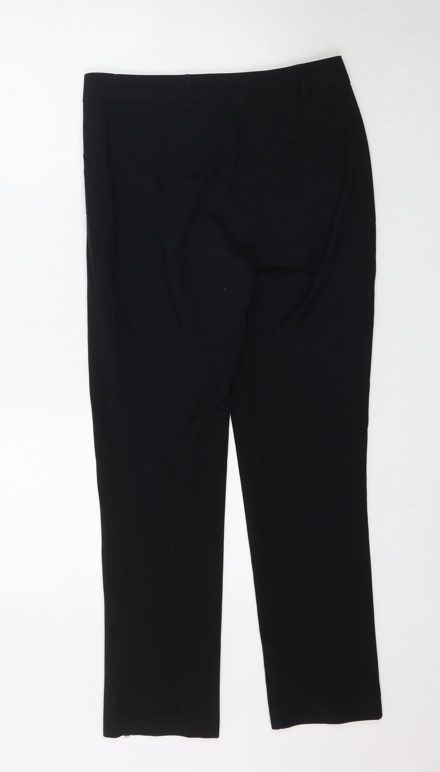Womens UK Size 8 Papaya Regular Fit  Black Trousers