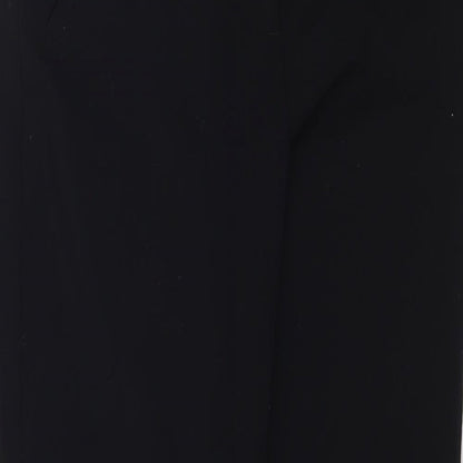 Womens UK Size 8 Papaya Regular Fit  Black Trousers